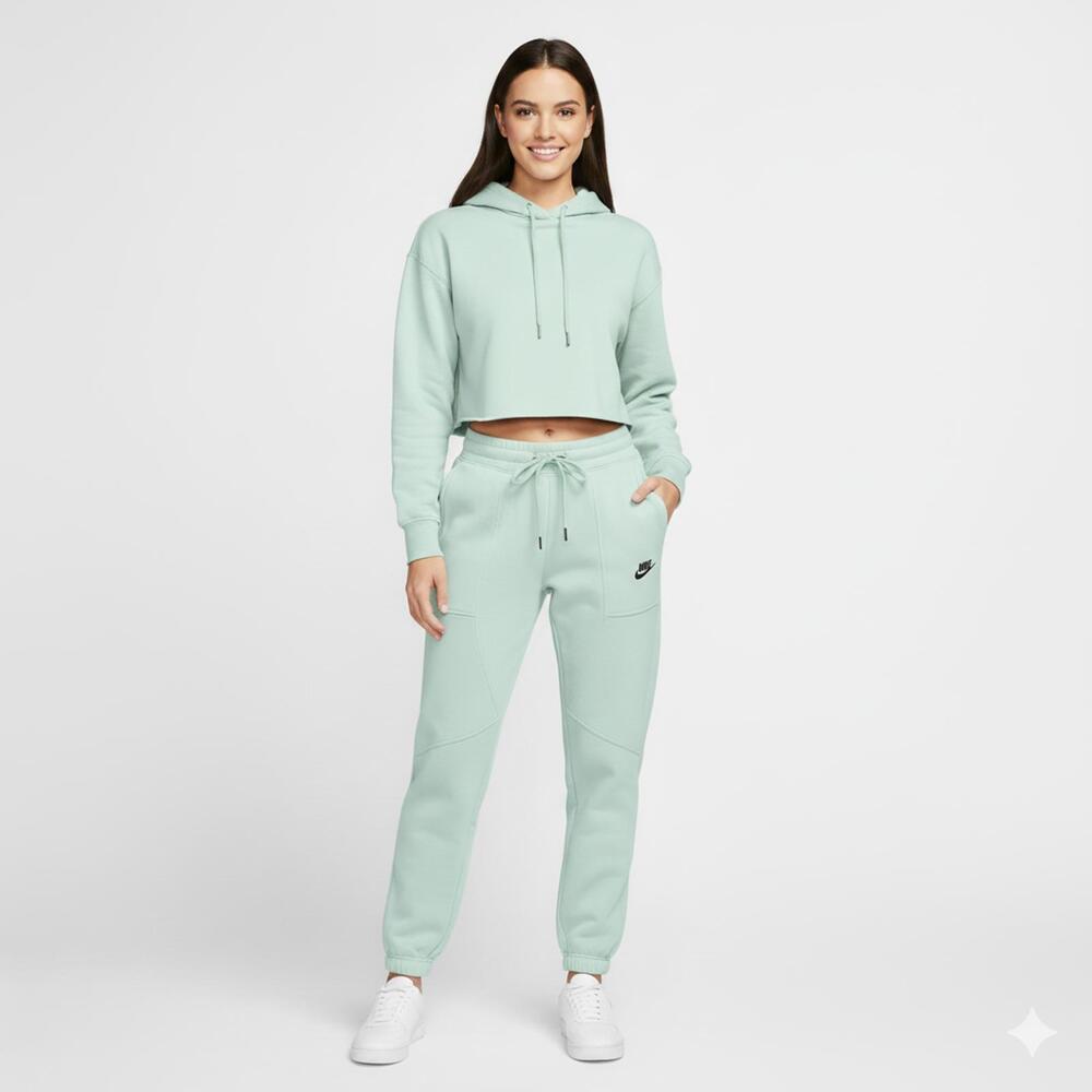 Nike Women's Light Green Fleece Jogger Sweatpants XS